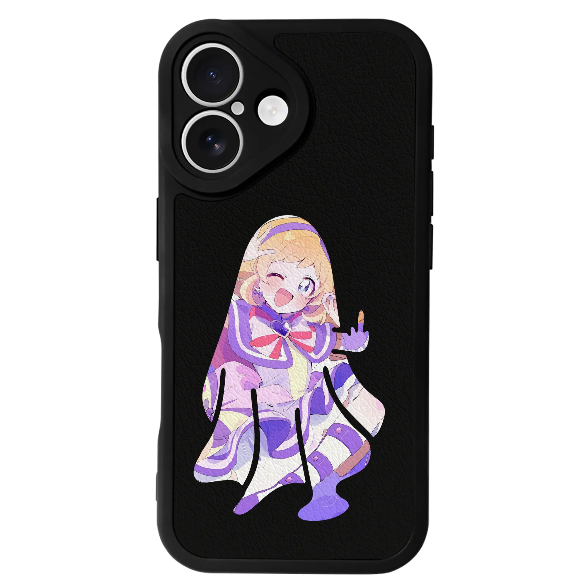 わんだふるぷりきゅあ グッズ 犬飼いろは - IPhone 16シリーズ対応 ・ シリコンスマホケース ・ レザー調 ・ 高精度フィット ・ 耐衝撃 ・ ワイヤレス充電対応 ・ 精密カット